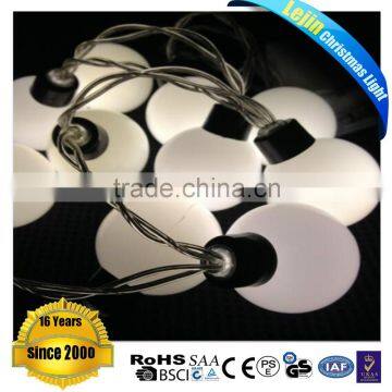 2AA battery string light with different ornamets transprent wire