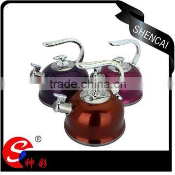 modern design stainless steel ball shape whistling kettle/ water pitcher/ teapot