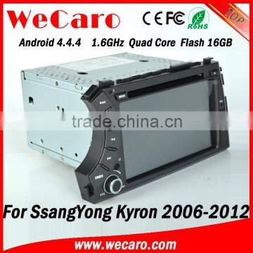 Wecaro Android 4.4.4 WIFI 3G Car Gps Navigation Multimedia System for Ssangyong Kyron Dvd Player Android 2006 -2012 photo-2