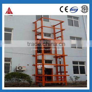 SJG Hydraulic Cargo Lift/guide Rail Lift/goods Lift for Warehouse