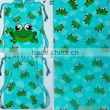 Sell 100% Cotton Velour Active Printing Drawstring Beach Towel Bag