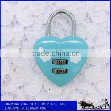 Security Digital Lock,love heart shaped Zinc Alloy Combination Lock