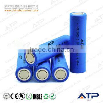 Original supplying 2600mAh 3.6v rechargeable 18650 li ion battery