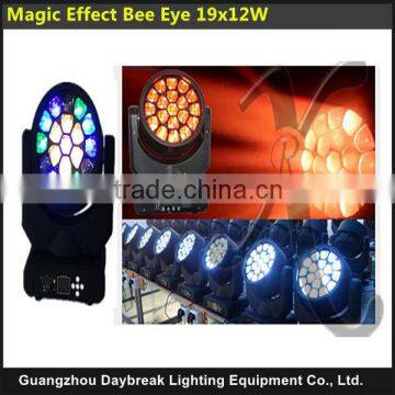 stage pro-light magic effect bee eye 19x12W 4in1 led movin head light beam and wash