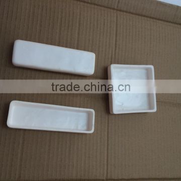 Custom high alumina smelting ceramic boat crucibles