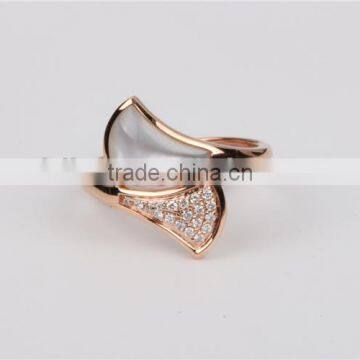 Italy Famous Jewellry 14K Gold Diamonds Ring Fashion Jewelry photo-5