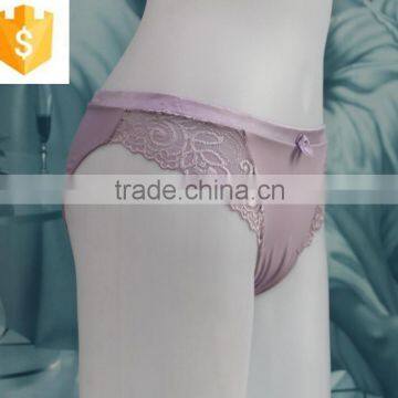 High Quanlity Sexy Lady Nylon Briefs Underwear Very Hot Satin Lace Girls Thong Panty photo-4