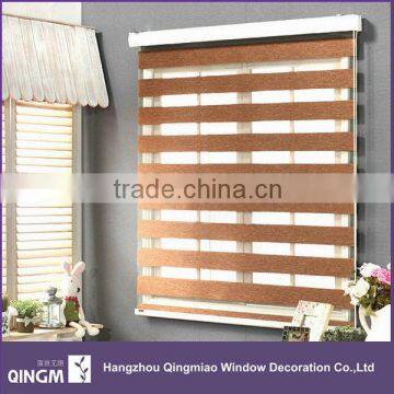 Polyester Material Roller Type Zebra Blackout Blinds Fabric