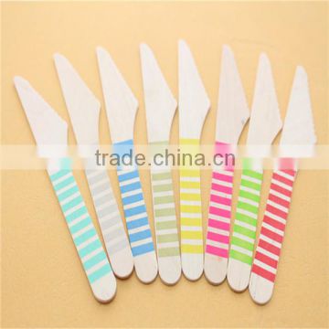 Disposable high quality mini toast wooden knives