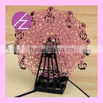 2016 Grace Free Design Top Quality 3d Greeting Card Wedding Card 3d Laser Cut Greeting Card 3D-20 Quality Choice photo-6