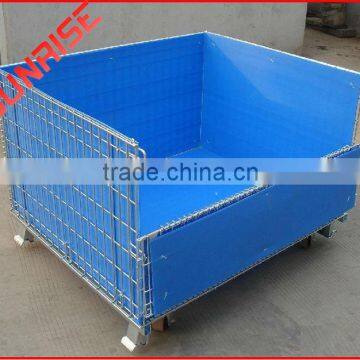 with PP,PVC board wire mesh cage