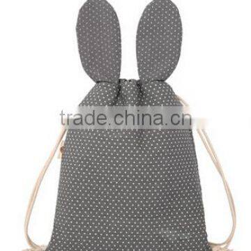 canvas drawstring backpack wholesale for girl