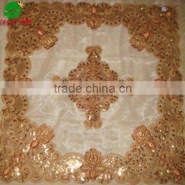 Double lines beads table cloth