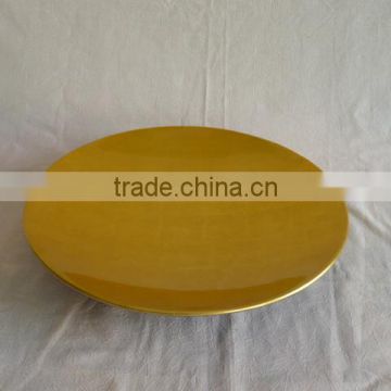 New desisgn gold round charger plate