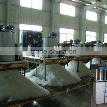 Industrial flake ice making machine, applied into fishery and transportation