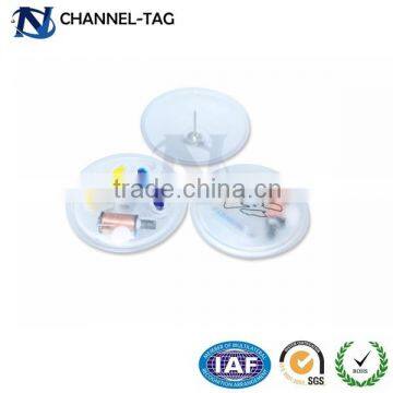 Channel tag clothing safety alarming ink tag