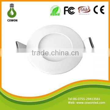 Delicate coverings 12w led panel light round ultra thin recess led hidden ceiling lighting