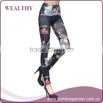 Black sex long fat women sport leggings