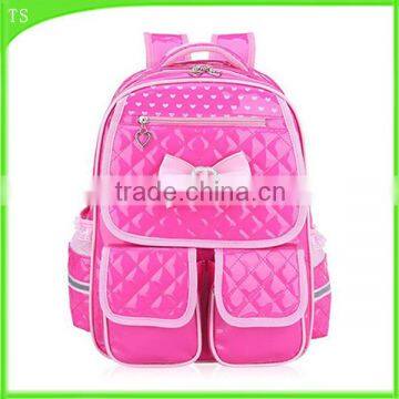 cute children's school bag ultra-sil day sacks PU shoulder backpack with butterfly