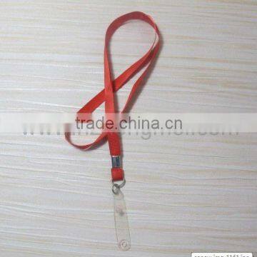 Golden lurex lanyard with leather clip