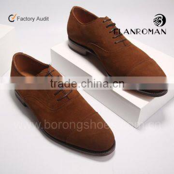 Factory direct high quality brown dress shoe leather formal shoes wholesale