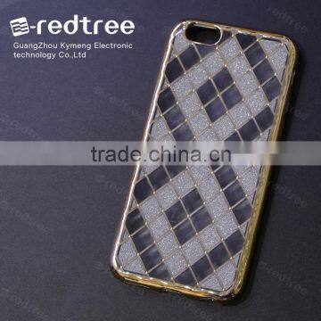 Popular Electroplate Grid Cell Phone Cases for Samsung Galaxy s6