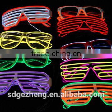 Creative Gifts el Wire Shutter Glasses Red Yellow Blue Pink Sound Active el Sunglasses for Christmas Party Wedding Decoration photo-6