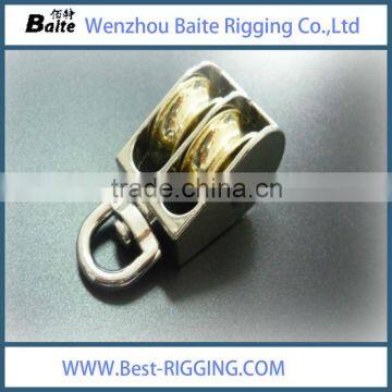 2mm HARDWARE RIGGING DOUBLE WHEEL RIGID PULLEY photo-3