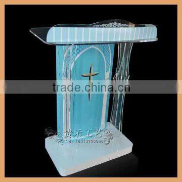 Factory Price Clear Acrylic Church Pulpit Modern Plexiglass Church Pulpit Supplier's Choice photo-2