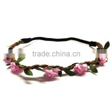 Various color flower Boho floral headband crown H4029