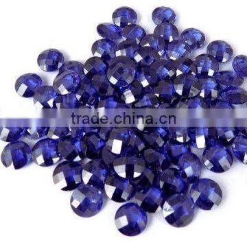 AAA Beautiful Natural Tanzanite Cubic Zirconia CZ Loose Gemstone Beads Bead Cabs 6mm, 8mm, 10mm Round Briolette Handmade Beads