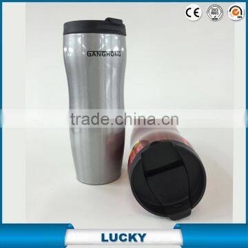 Promotional custom double walled insulated stainless steel oem coffee tea mug with Starbuck model