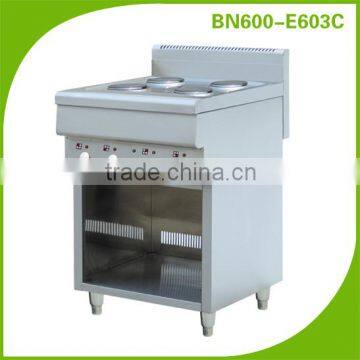 stainless steel commerical electric Hot Plate Cooker/4 round cooking plate BN600-E603C