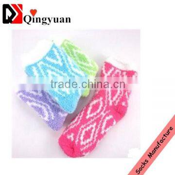 women indoor microfiber fuzzy socks