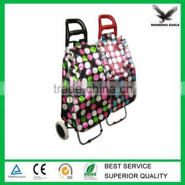 Polyester shopping cart with front pocket