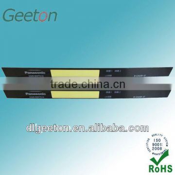 China Custom Flat Graphic Overlay Panel For DVD