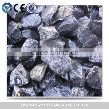 For Decoration Polished Natural Black Granite Pebble Stone Price photo-2