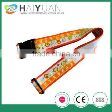 Adjustable luggage belt with password lock