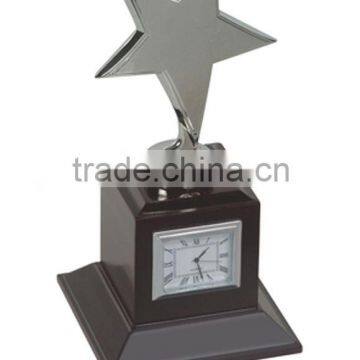 wooden star award/clock