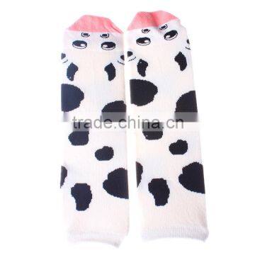 newest cow spots wholesale pretty Cotton knitted cartoon for baby leg warmers