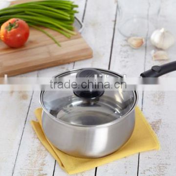 Charms stainless steel 16cm milk pan with lid Eco-Friendly 1.5L