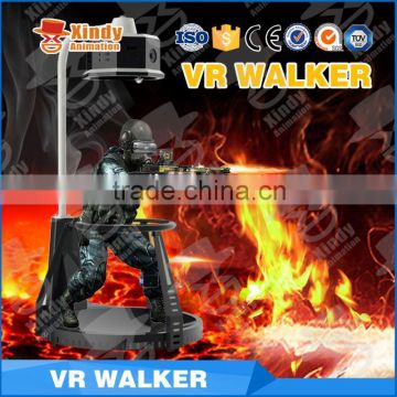 Shopping mall virtual reality VR treadmill vibrating Walker