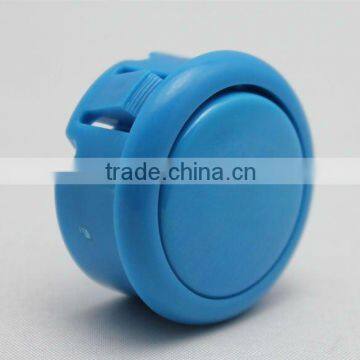 30mm blue plastic arcade game machine push button electric pushbutton switch Momentary game rocker accessories