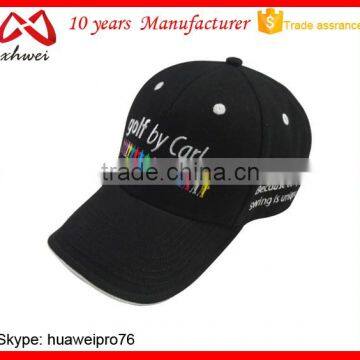 Custom Cheap 6 Panel Cap Cool Breathable Quality Sports Golf Cap