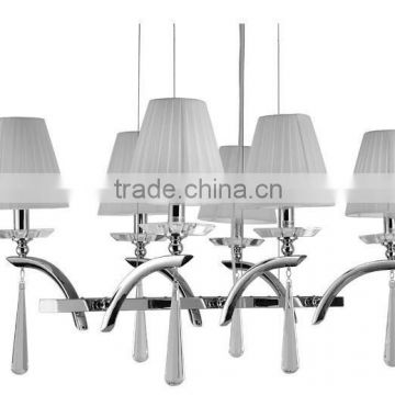 Indoor lighting Chandelier big chandelier with white shades 101706