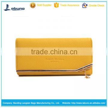 Wholesale Fashion Lady Buckle Long Clutch Purse 3 Fold Wallet Card Women photo-4