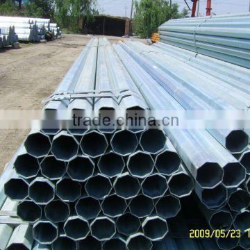 Hot dipped galvanised steel pipe