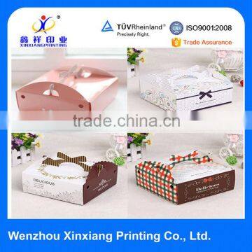 Factory price cardboard paper food packaging for cake box take away