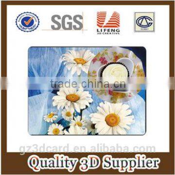 advertising 3D lenticular PP/PET plastic rubber table mat from China facotry 2015