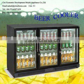 12V compressor refrigerator glass door mini refrigerator thermoelectric refrigerator